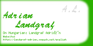 adrian landgraf business card